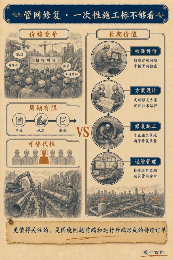 管网修复真正值钱的,不是一次性施工标