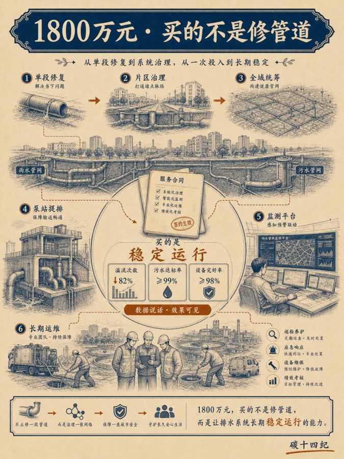 1800万元买的不是修管道,是什么?