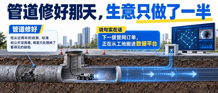 管道修好那天,生意只做了一半——下一拨管网订单,正在从工地搬进数据平台