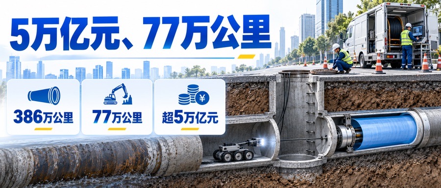 5万亿元、77万公里:未来五年,地下管网可能是城市更新最大的一笔隐形工程